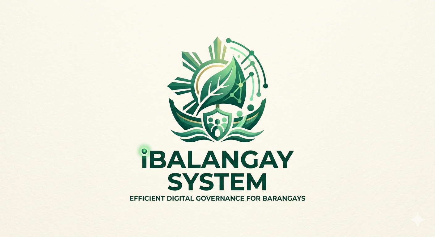 iBalangay System logo: efficient digital governance for barangays